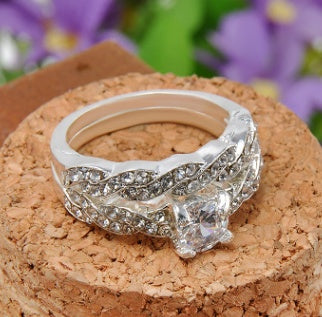 Bague de couple en diamant