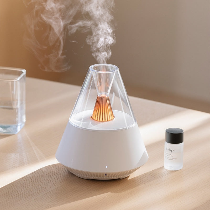 Diffuseur d'huiles essentielles par atomisation ultrasonique pour chambre à coucher, usage domestique.