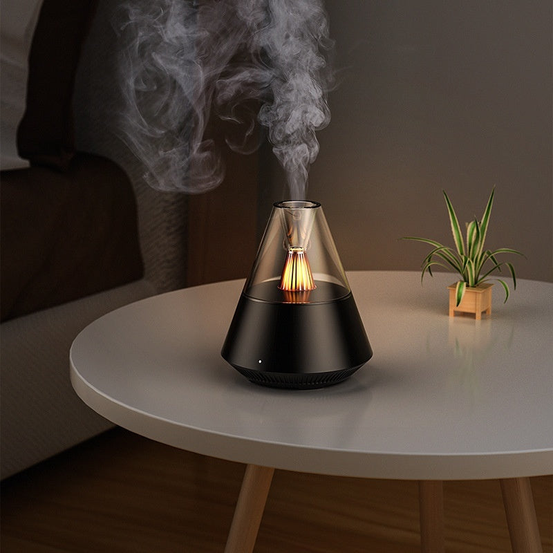 Diffuseur d'huiles essentielles par atomisation ultrasonique pour chambre à coucher, usage domestique.